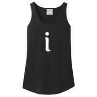 Ladies Cotton Tank Top, Inspire "I"_White