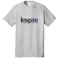 Adult T Shirt Short Sleeve, Inspire_Black/LightPurple
